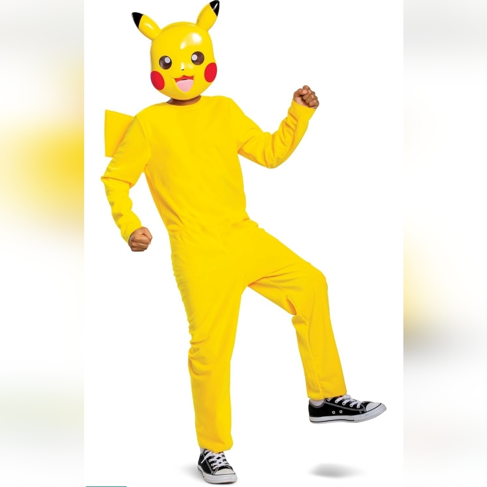 Pokemon Pikachu Kids Costume Size Medium 7-8 NEW
